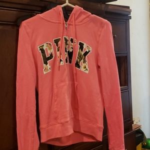 Pink brand hot pink hoodie